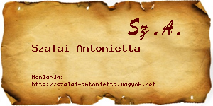 Szalai Antonietta névjegykártya